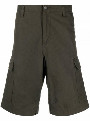 High-waisted cargo shorts Carhartt WIP. Цвет: зеленый