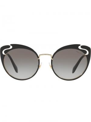 Солнцезащитные очки Noir Miu Eyewear. Цвет: черный