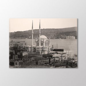 Пристань лодки к мечети Ортакёй, 1875 год. Arty