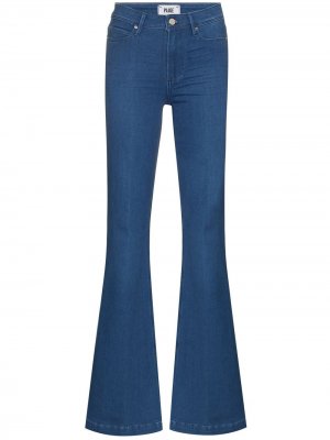 Расклешенные джинсы Genevieve PAIGE. Цвет: синий