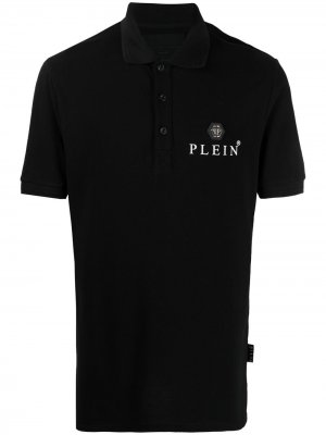 Рубашка поло с короткими рукавами и логотипом Philipp Plein. Цвет: черный