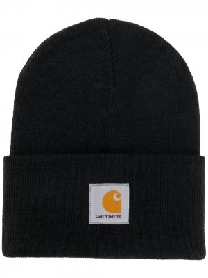 Трикотажная шапка бини с логотипом Carhartt WIP. Цвет: черный