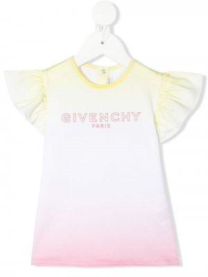 Топ с логотипом Givenchy Kids. Цвет: белый