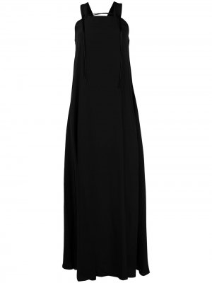 Длинное платье без рукавов Victoria Beckham. Цвет: черный