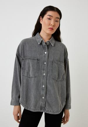 Рубашка джинсовая Izabella. Цвет: серый