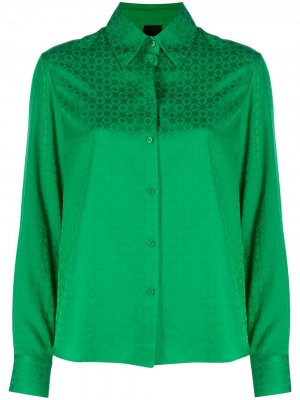 Жаккардовая рубашка Pinko. Цвет: зеленый