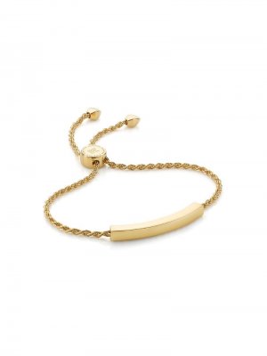 GP Linear Chain bracelet Monica Vinader. Цвет: золотистый