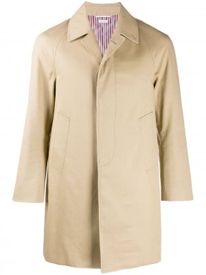 Пальто Chesterfield с рукавами реглан Thom Browne. Цвет: коричневый
