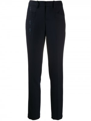 Декорированные брюки прямого кроя Zadig&Voltaire. Цвет: синий