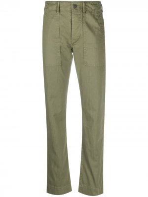 Укороченные брюки в стиле милитари Ralph Lauren RRL. Цвет: зеленый