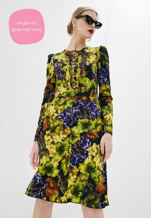 Платье Dolce&Gabbana. Цвет: разноцветный