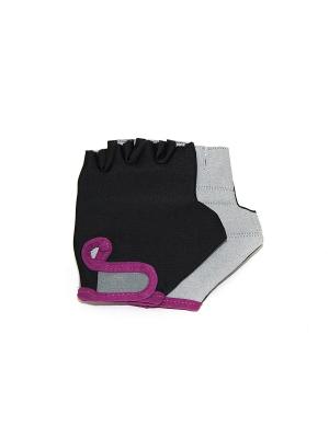 Перчатки спортивные Eleon. Цвет: черный, светло-бежевый, фиолетовый