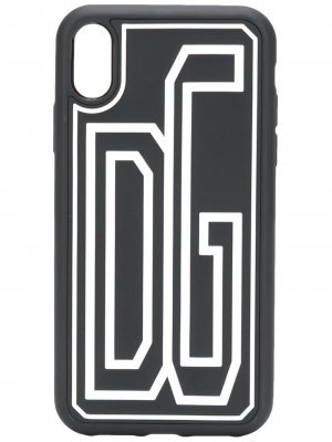 Чехол для iPhone XR с логотипом Dolce & Gabbana. Цвет: черный