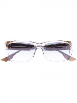 Солнцезащитные очки в квадратной оправе Dita Eyewear. Цвет: серый