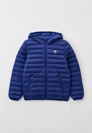 Куртка утепленная Guess. Цвет: синий