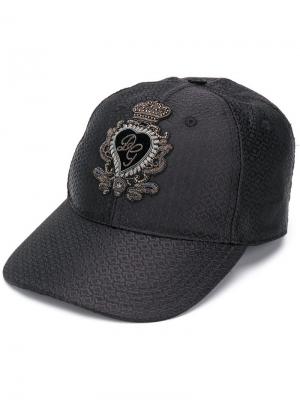 Бейсбольная кепка с нашивкой Dolce & Gabbana. Цвет: черный