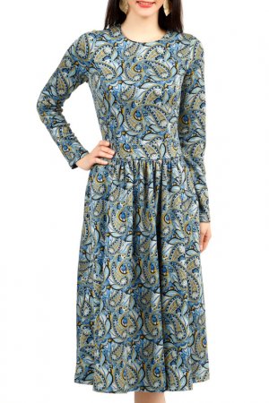 Платье Olivegrey. Цвет: голубой
