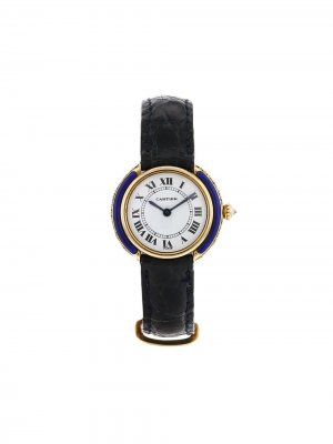 Наручные часы Ceinture 26 мм pre-owned 1980-х годов Cartier. Цвет: белый