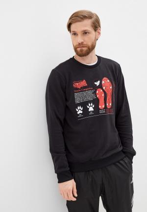 Свитшот adidas. Цвет: черный