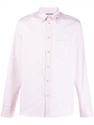 Рубашка с вышивкой на воротнике Gucci. Цвет: розовый