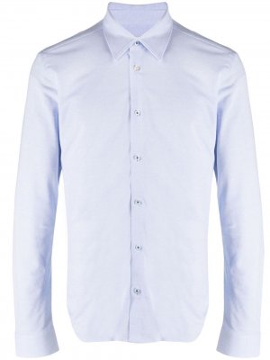 Рубашка на пуговицах с длинными рукавами Manuel Ritz. Цвет: синий