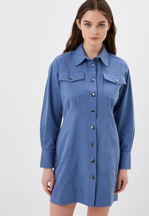 Платье джинсовое UnicoModa. Цвет: голубой