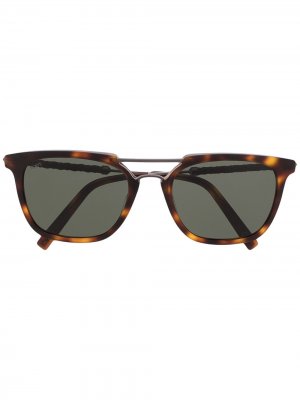 Tods солнцезащитные очки в квадратной оправе Tod's. Цвет: коричневый