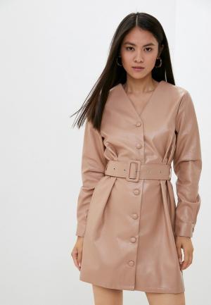 Платье Missguided. Цвет: бежевый