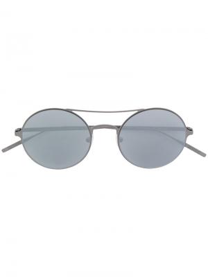 Круглые солнцезащитные очки Tomas Maier Eyewear. Цвет: чёрный