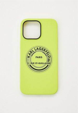 Чехол для iPhone Karl Lagerfeld. Цвет: зеленый