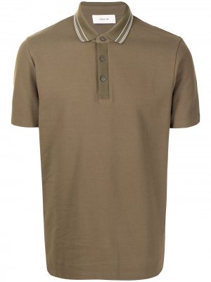 Рубашка поло с воротником в полоску Cerruti 1881. Цвет: зеленый