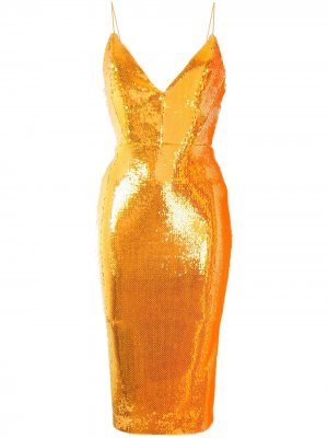 Платье Addilyn Alex Perry. Цвет: оранжевый