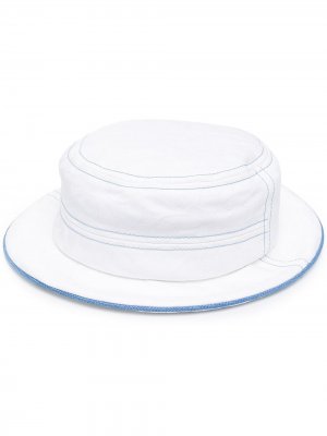 Шляпа с контрастной отделкой 10 CORSO COMO. Цвет: белый - белый