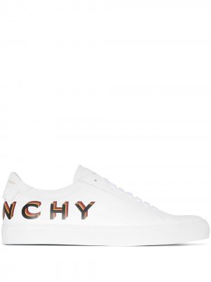 Кеды на шнуровке с 3D логотипом Givenchy. Цвет: белый