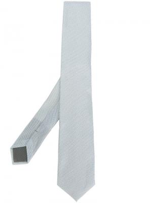 Трикотажный галстук Dell'oglio. Цвет: белый