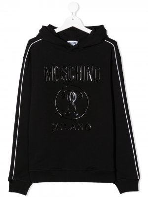 Худи с логотипом Moschino Kids. Цвет: черный