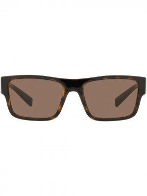 Солнцезащитные очки Step Injection в прямоугольной оправе Dolce & Gabbana Eyewear. Цвет: черный