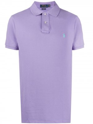 Рубашка-поло с короткими рукавами вышитым логотипом Polo Ralph Lauren. Цвет: фиолетовый