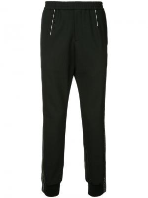 Спортивные брюки с контрастной строчкой Wooyoungmi. Цвет: черный