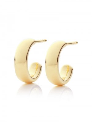 18kt gold vermeil GP Fiji mini hoop earrings Monica Vinader. Цвет: золотистый