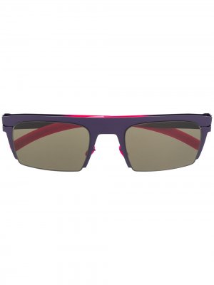 Солнцезащитные очки New Mulberry в квадратной оправе Mykita. Цвет: розовый