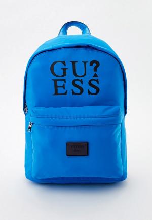 Рюкзак Guess. Цвет: голубой