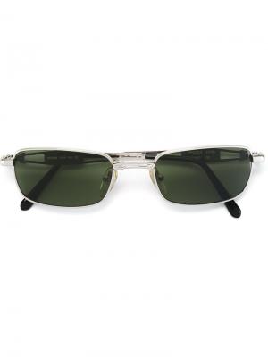 Солнцезащитные очки с квадратной оправой Moschino Pre-Owned. Цвет: золотистый