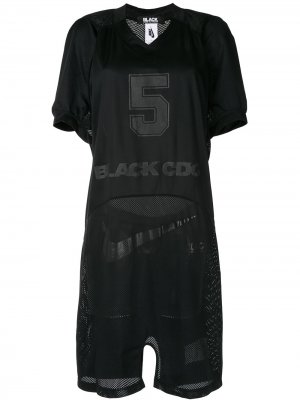 Платье из джерси в спортивном стиле Comme Des Garçons Pre-Owned. Цвет: черный