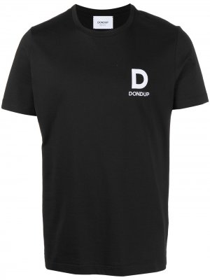 Футболка с логотипом Dondup. Цвет: черный