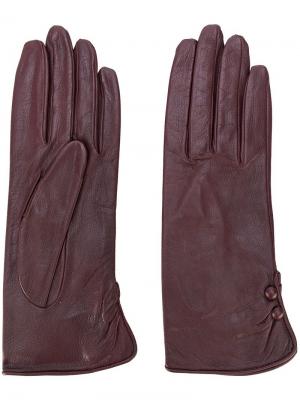 Классические перчатки Nina Ricci Vintage. Цвет: красный