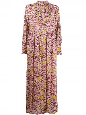 Платье-рубашка с цветочным принтом Lala Berlin. Цвет: розовый