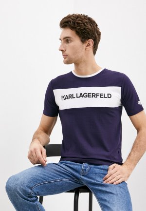 Футболка Karl Lagerfeld. Цвет: фиолетовый