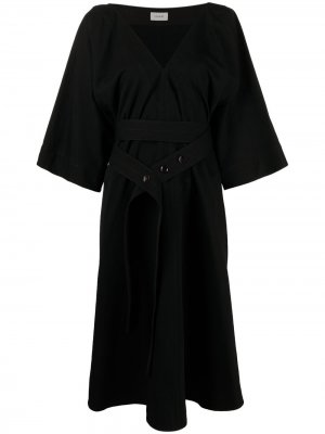 Платье миди с поясом Lemaire. Цвет: черный