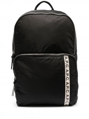 Рюкзак с логотипом A.P.C.. Цвет: черный